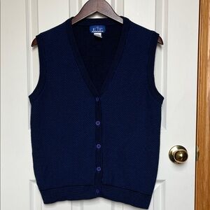 EP Pro Dark Blue V-Neck Sweater Vest